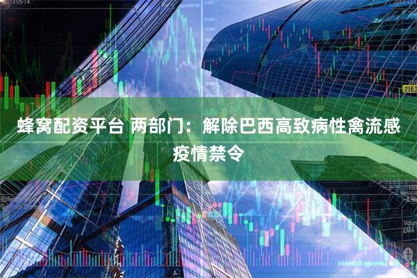 蜂窝配资平台 两部门：解除巴西高致病性禽流感疫情禁令