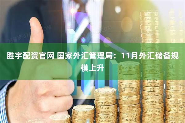 胜宇配资官网 国家外汇管理局：11月外汇储备规模上升